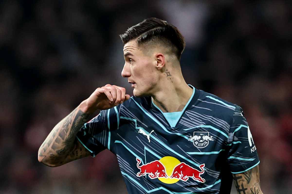 Sesko in campo con il Lipsia