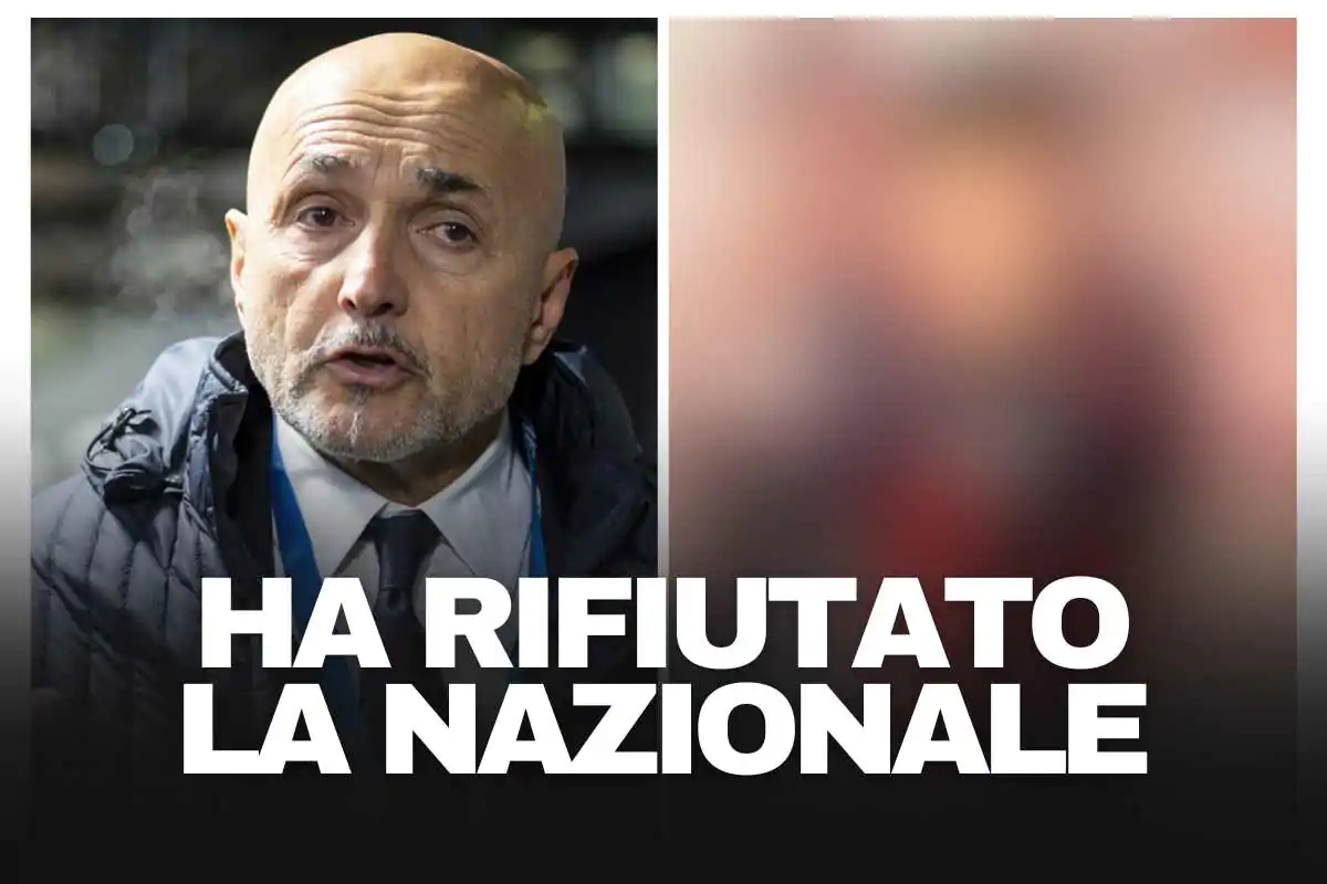 Spalletti a sinistra con indosso abiti della Nazionale