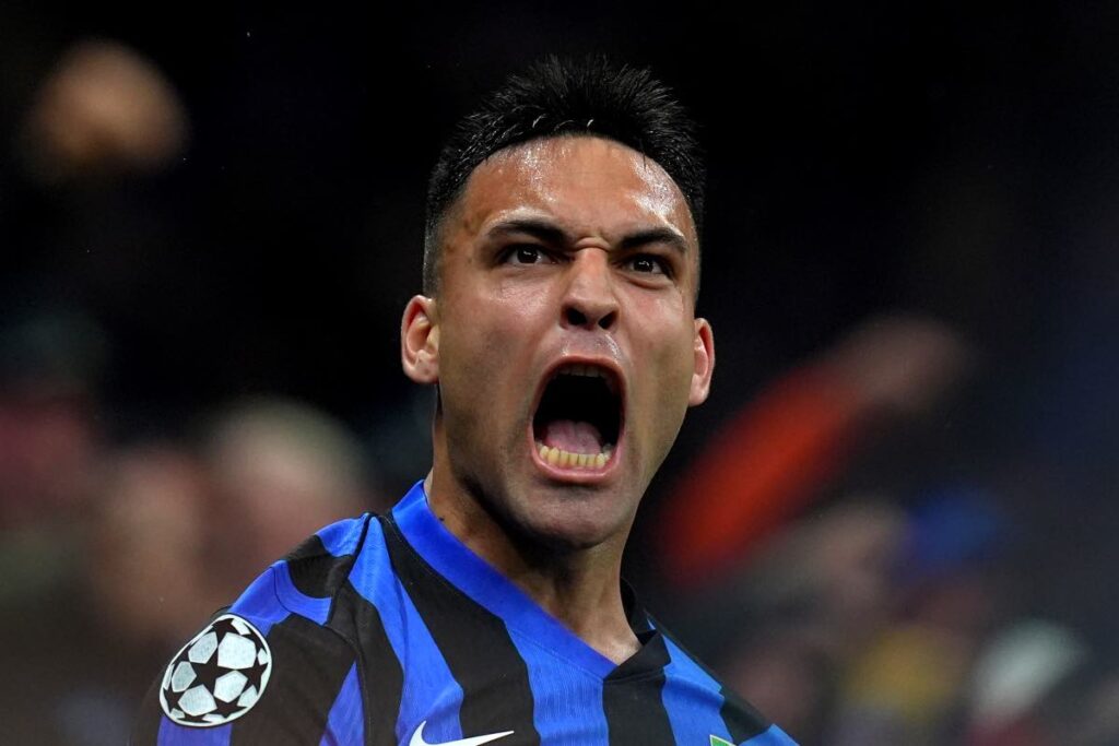 Lautaro Martinez urla dopo il gol