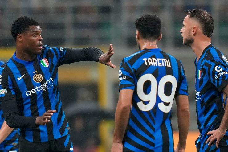 Giocatori Inter in campo