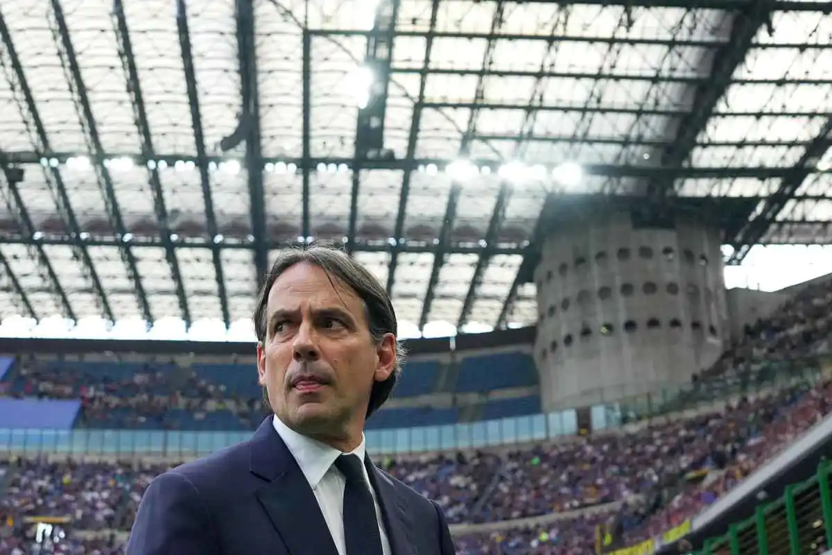 Simone Inzaghi prima della partita