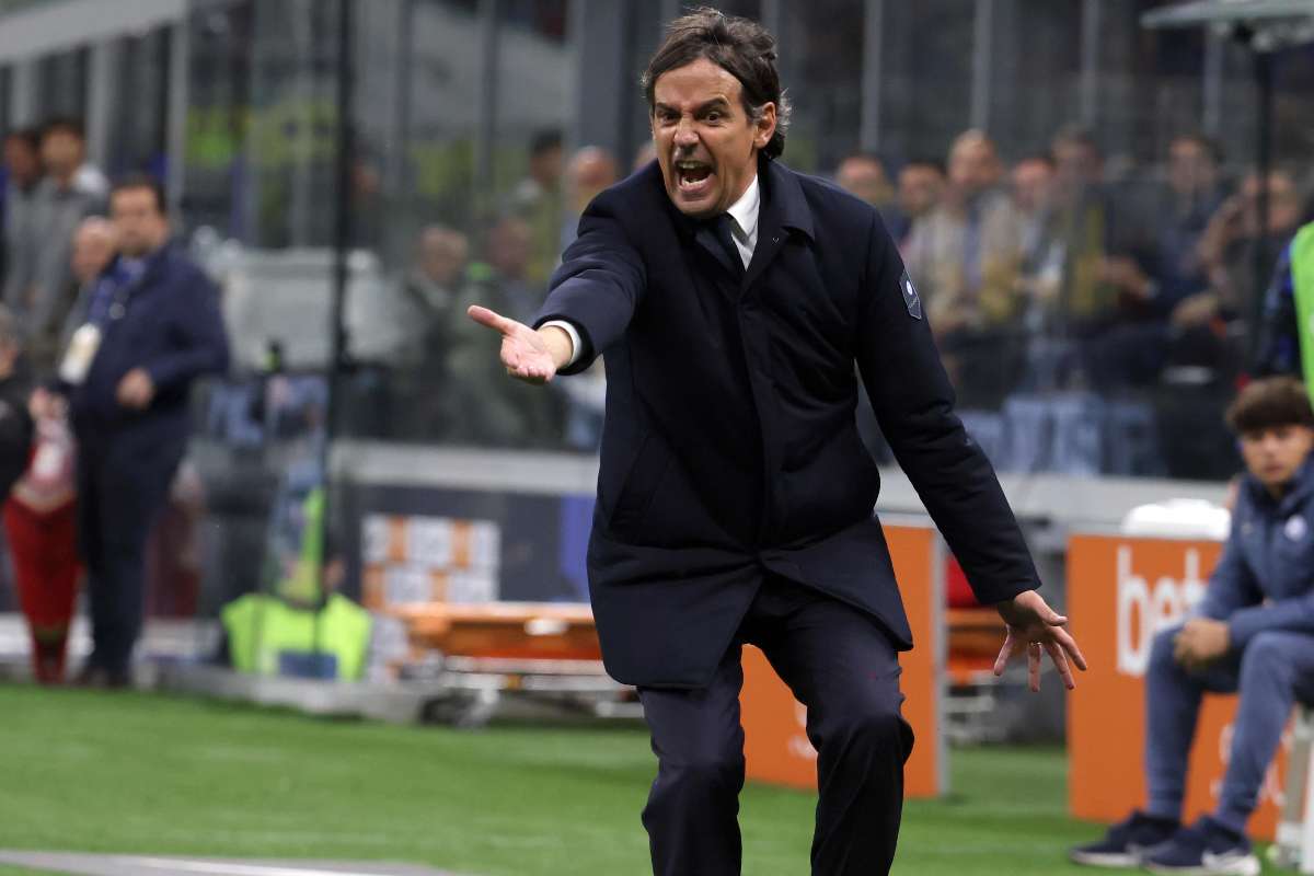 Simone Inzaghi arrabbiato