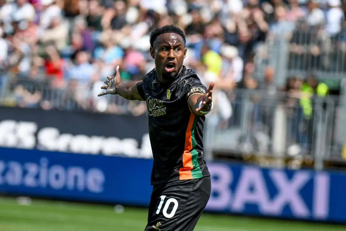 Yeboah del Venezia, in lotta per non retrocedere