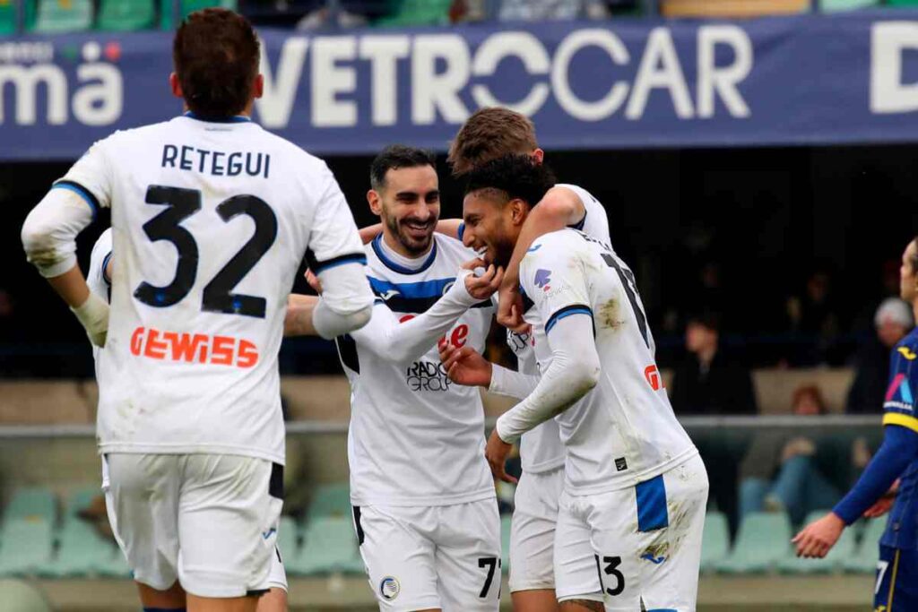 L'Atalanta esulta