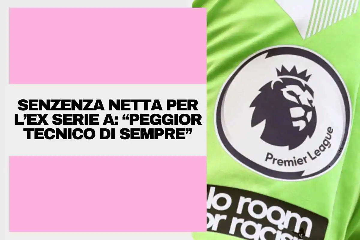 Il logo della Premier League sulla manica di una maglia