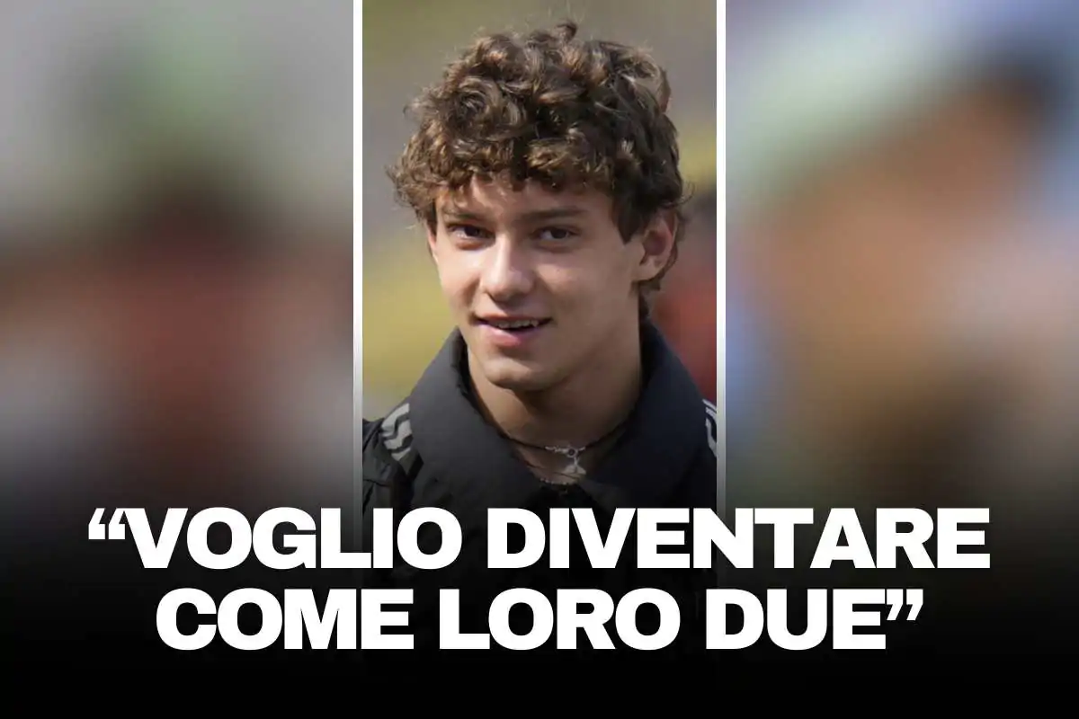 Antonelli al centro con Valentino Rossi a sinistra e Jannik Sinner a destra con sfocatura