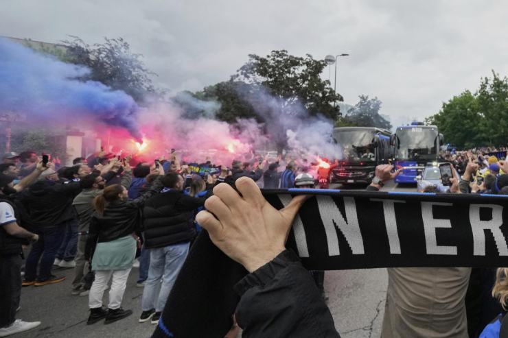 Tifosi Inter in festa