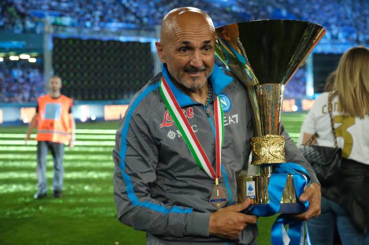 Spalletti festeggia lo scudetto col Napoli