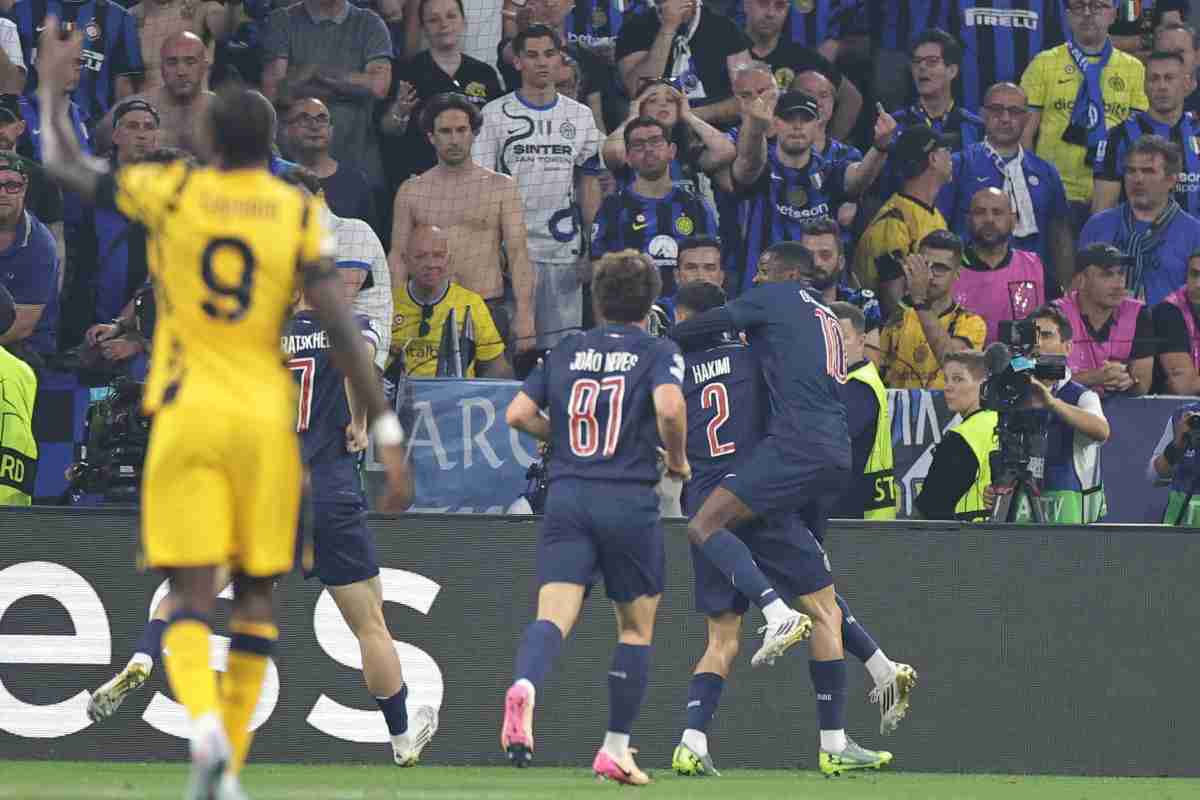 Esultanza giocatori PSG