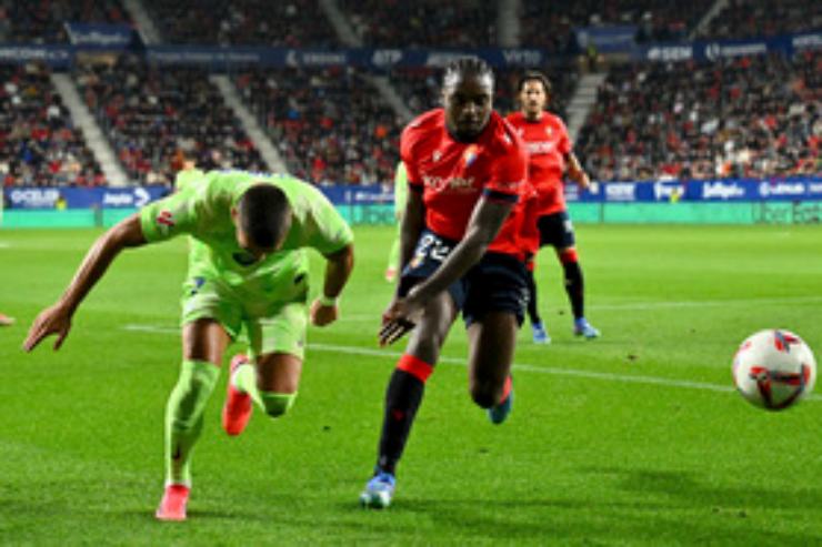 Flavien Boyomo contro il Barcellona