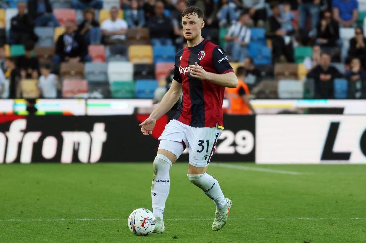 Beukema mentre accompagna il pallone