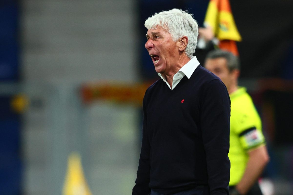 Gasperini arrabbiato in campo