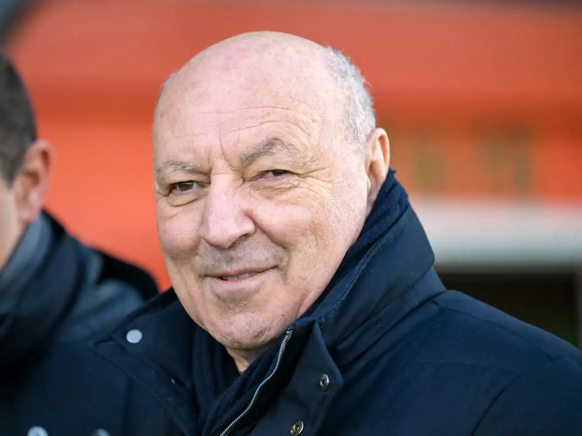 Giuseppe Marotta, presidente dell'Inter, sorride