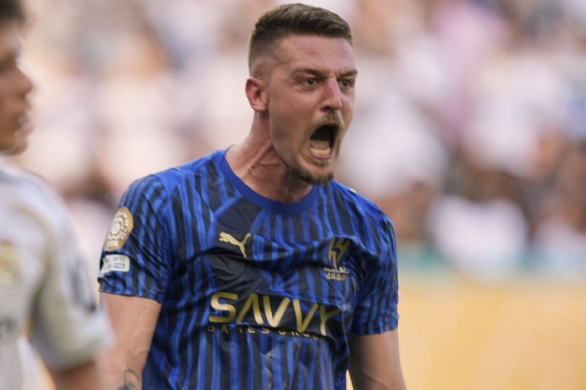 Milinkovic Savic esulta