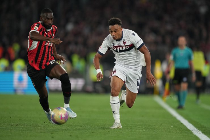 Dan Ndoye in finale di Coppa Italia