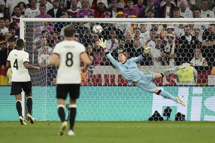 Ter Stegen para il pallone