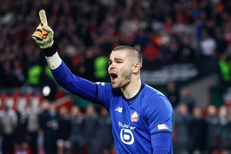 Chevalier in campo con la maglia del Lille