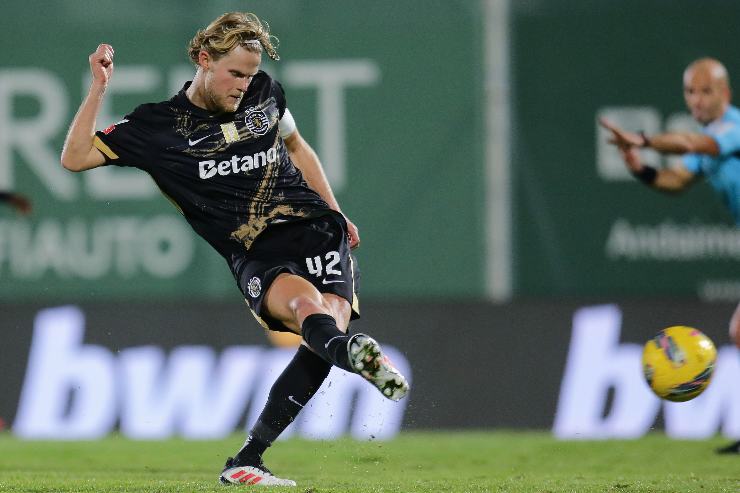 Morten Hjulmand al tiro