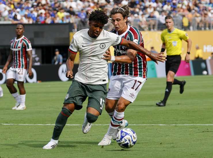 Andrey Santos durante una partita