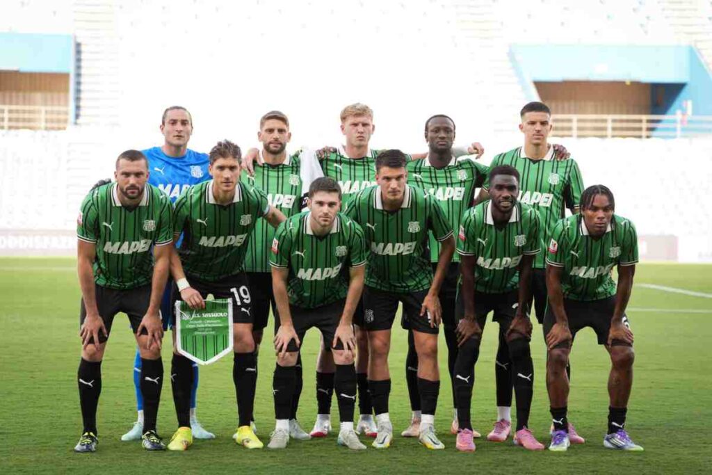 Il Sassuolo in amichevole contro il Catanzaro