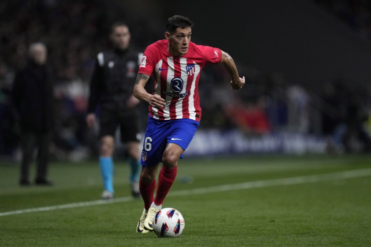 Molina in campo con l'Atlético Madrid