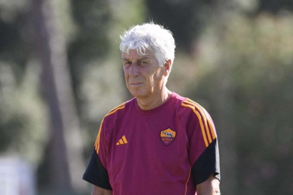L'allenatore della Roma, Gian Piero Gasperini.