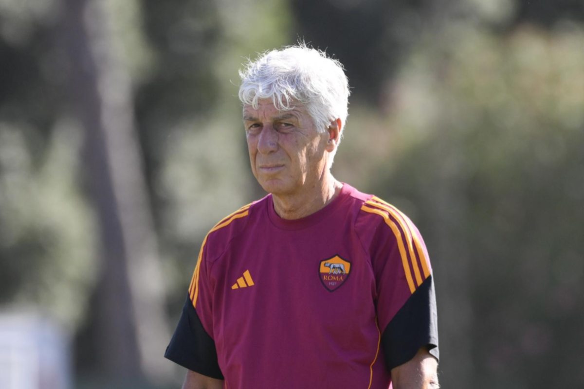 L'allenatore della Roma, Gian Piero Gasperini.