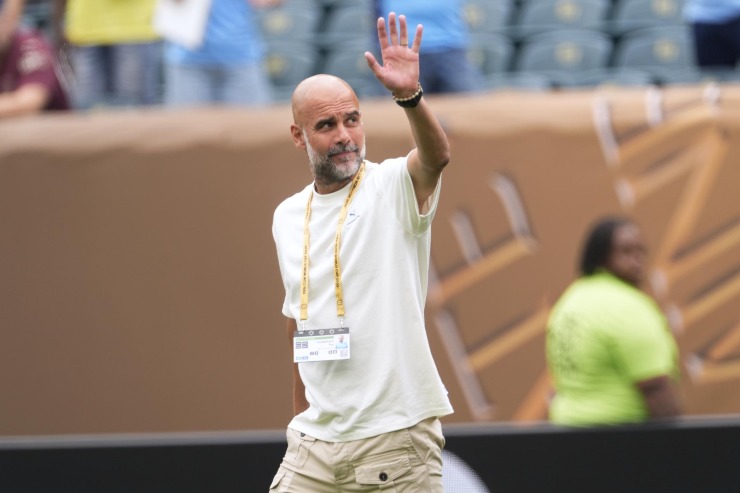 Guardiola in campo