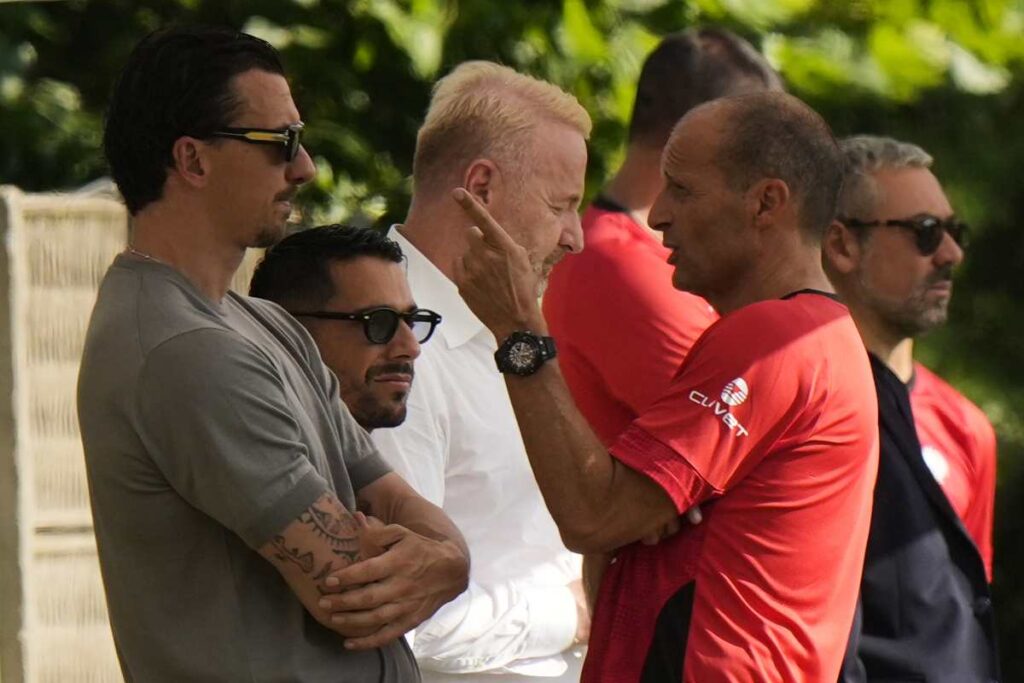 Ibra ed Allegri ritiro estivo