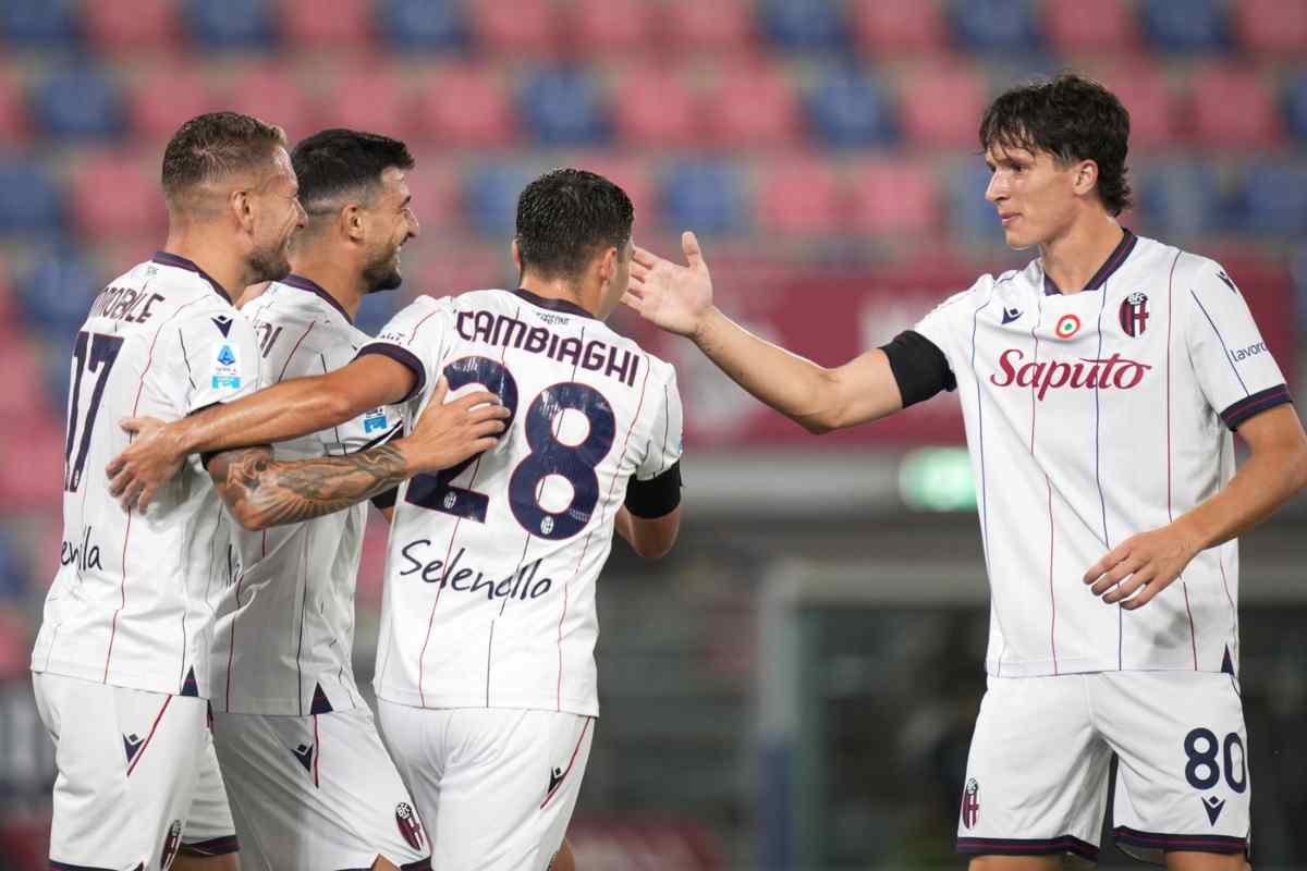 Il Bologna in campo