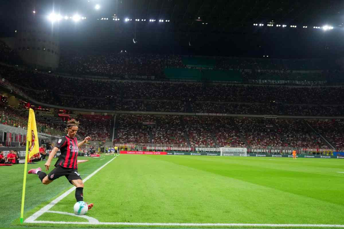Modric al suo debutto con la maglia del Milan