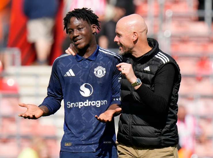 Mainoo insieme a ten Hag