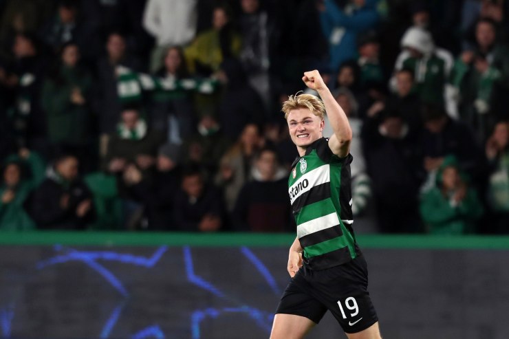 Harder in campo con la maglia dello Sporting