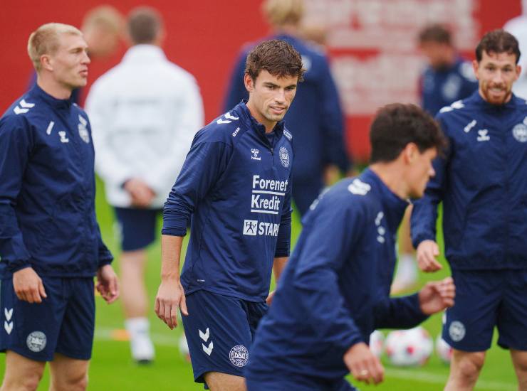 O'Riley durante un allenamento