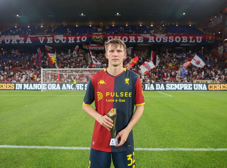 Frendrup con il premio MVP