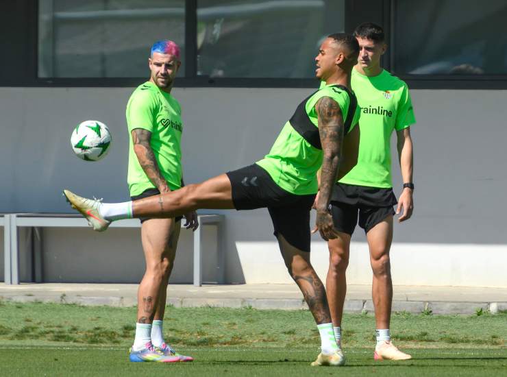 Natan durante un allenamento