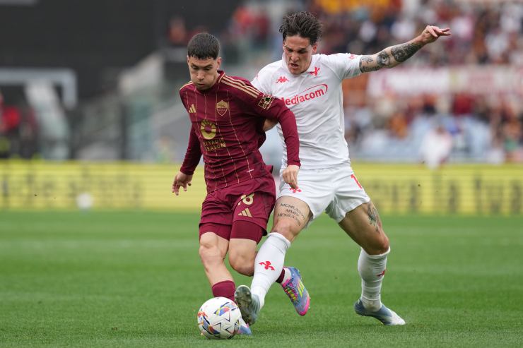 Nicolò Zaniolo con la Fiorentina