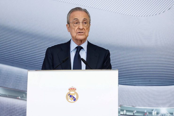 Florentino Perez concentrato