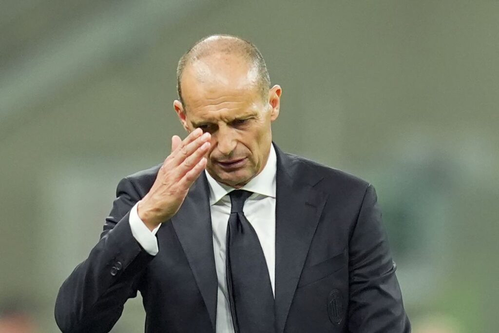 L'allenatore del Milan, Massimiliano Allegri.