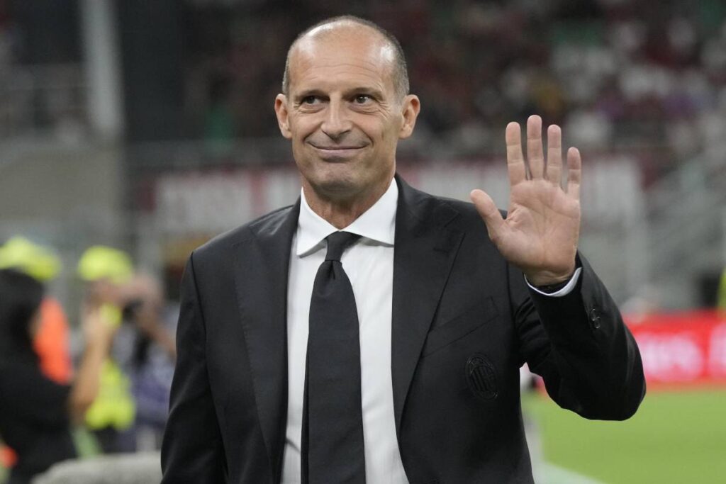 Allegri che saluta