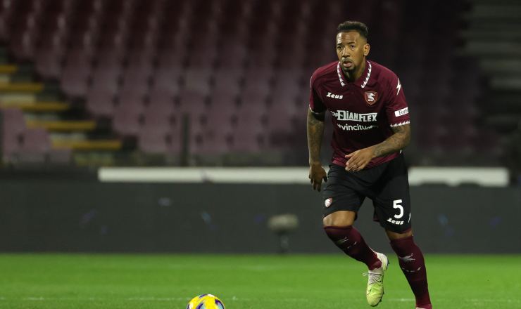 Jerome Boateng con la maglia della Salernitana.
