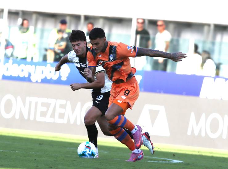 Scamacca durante una partita
