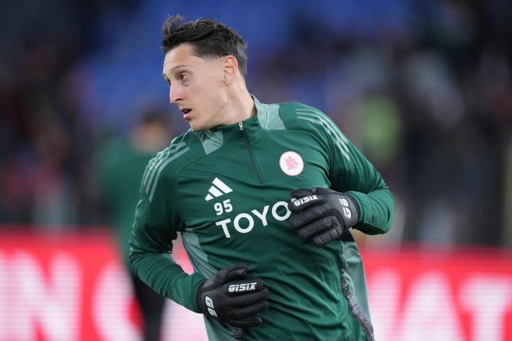 Pierluigi Gollini con la Roma