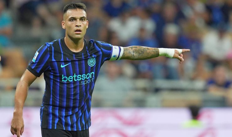 Lautaro Martinez con la maglia dell'Inter