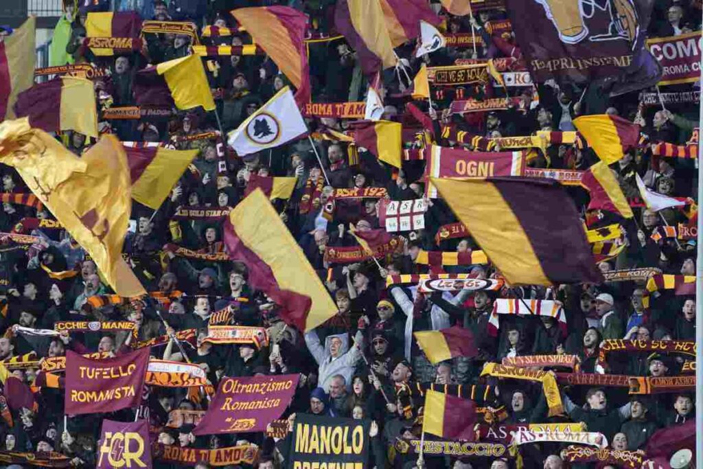 I tifosi della Roma allo Stadio Olimpico