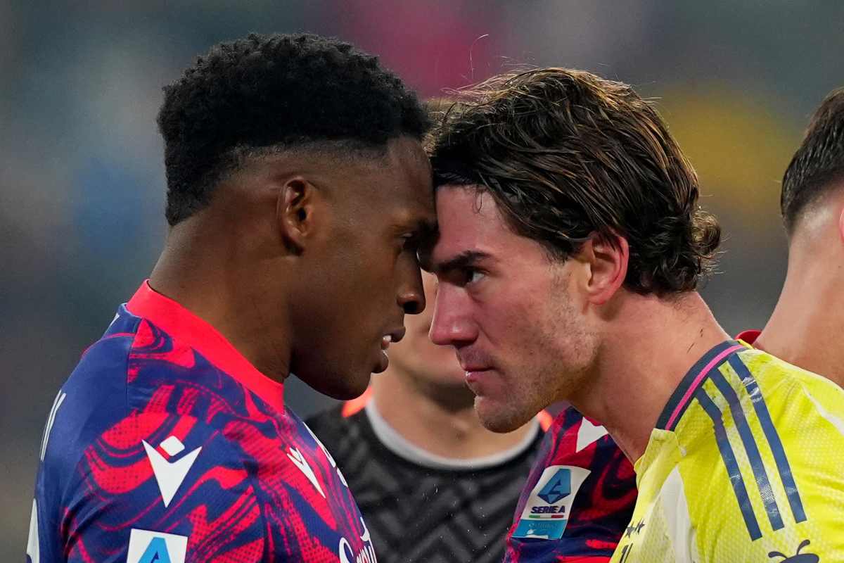 Lucumi e Vlahovic discutono