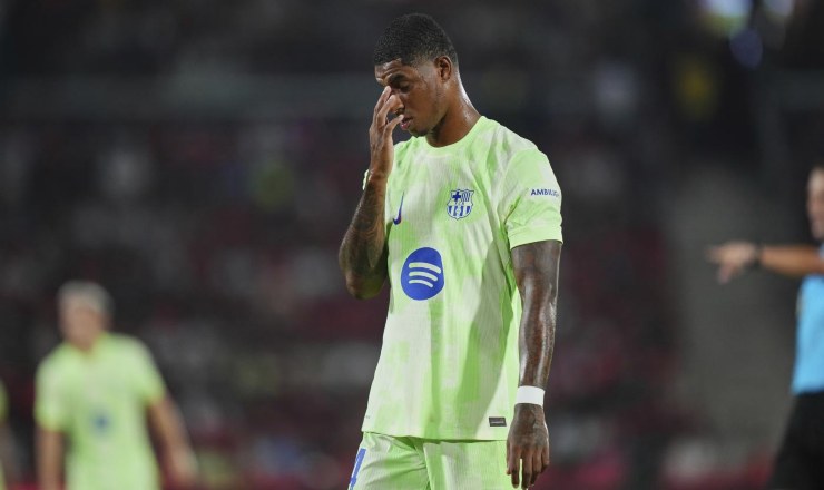 Marcus Rashford con la maglia del Barcellona