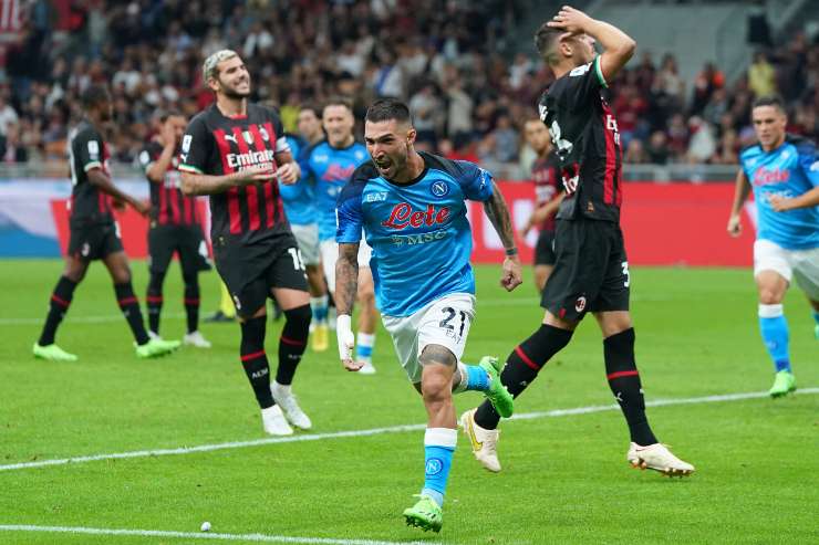 Politano in gol contro il Milan