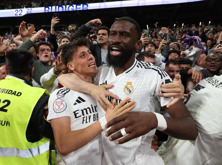 Rudiger insieme ad Arda Guler