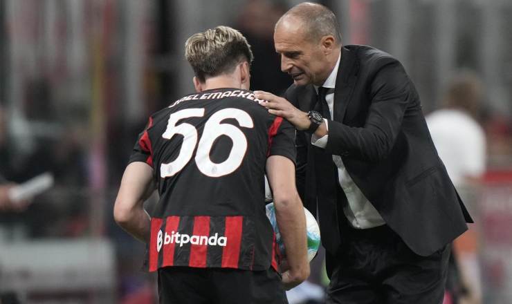 Saelemaekers e Allegri al Milan.